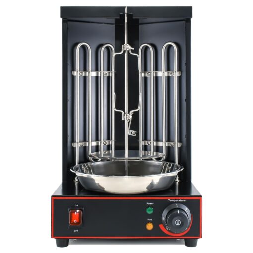 Electric Vertical Rotisserie Shawarma Broiler Kebab Grill Machine Rotating Grill With Temperature Chime,(Patented Product) - Image 2