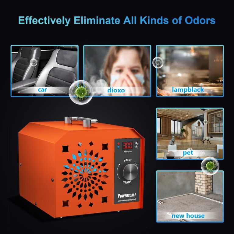Powerscale Commercial Ozone Machine 250,000mg/h Odor Removal Intelligent Control Ozone Generator Odor Eliminator OZB3 for Large Homes Offices High Capacity Ozone Air Purifier to 21,000sq.ft. Orange - Image 6