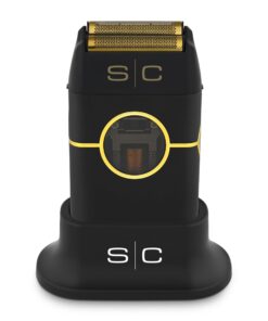 StyleCraft Instinct Metal Cordless Double Foil Shaver with IN2 Vector Motor Intuitive Torque Control, USB-C Rechargeable (Black)