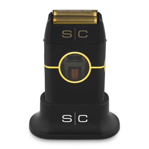 StyleCraft Instinct Metal Cordless Double Foil Shaver with IN2 Vector Motor Intuitive Torque Control, USB-C Rechargeable (Black)