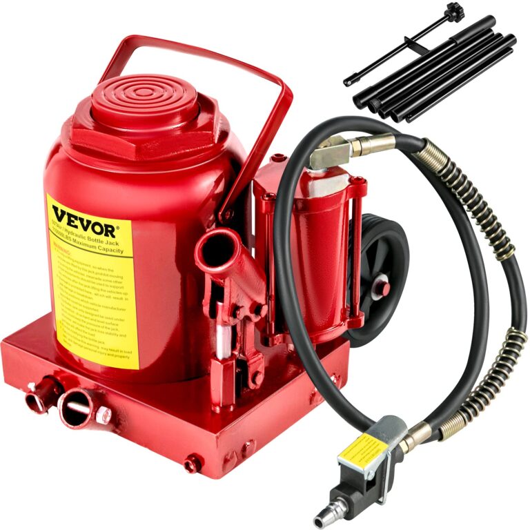 Bestauto Bottle Jack 50 T, Car Jack Hydraulic Floor Jack 110000LBS with Pneumatic & Manual Hand Pump, Air Jack Heavy Duty Auto Truck Repair Lift