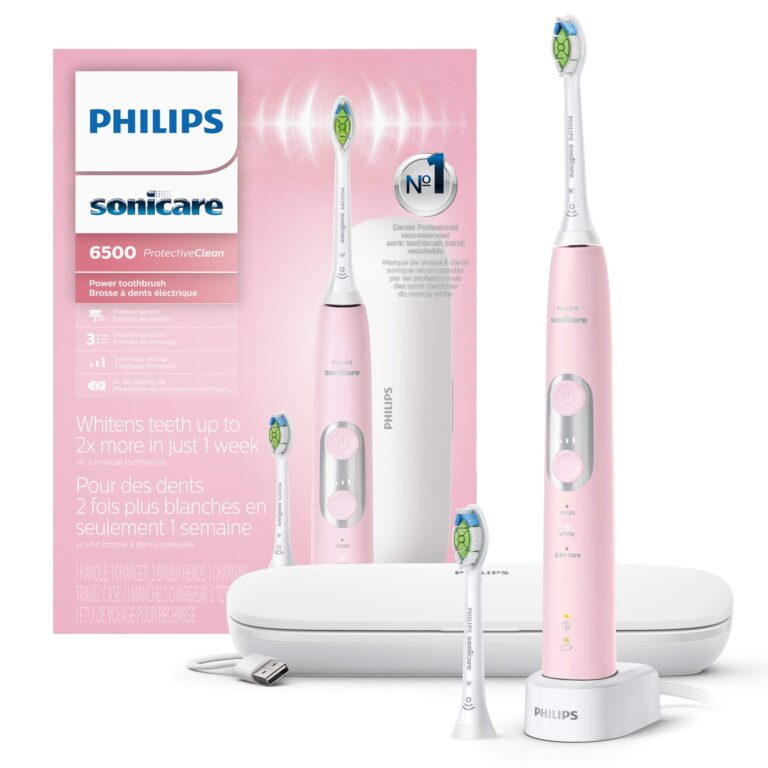 Philips Sonicare ProtectiveClean 6500 Rechargeable Electric Power Toothbrush & ProtectiveClean 6100 Rechargeable Electric Power Toothbrush, Navy Blue, HX6871 - Image 7