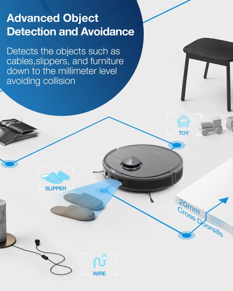 Ecovacs Deebot T8 Robot Vacuum and Mop Cleaner, Precise Laser Navigation, Multi-floor Mapping, Intelligent Object Avoidance, Full-customize clean, No-go and No-mop Zones, Auto-empty Station Compatible - Image 6