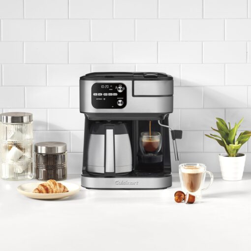 Cuisinart Coffeemaker, Coffee Center Barista Bar 4-In-1 Coffee Machine, Single-Serve Coffee, Espresso & Nespresso Capsule Compatible, 12-Cup Thermal Carafe, Black, SS-4N1T - Image 2