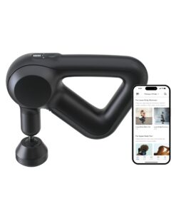 TheraGun Prime Quiet Deep Tissue Therapy Massage Gun - Bluetooth Enabled, Electric Percussion Massage Gun & Personal Massager for Pain Relief in Neck, Back, Leg, Shoulder and Body (Prime G4)
