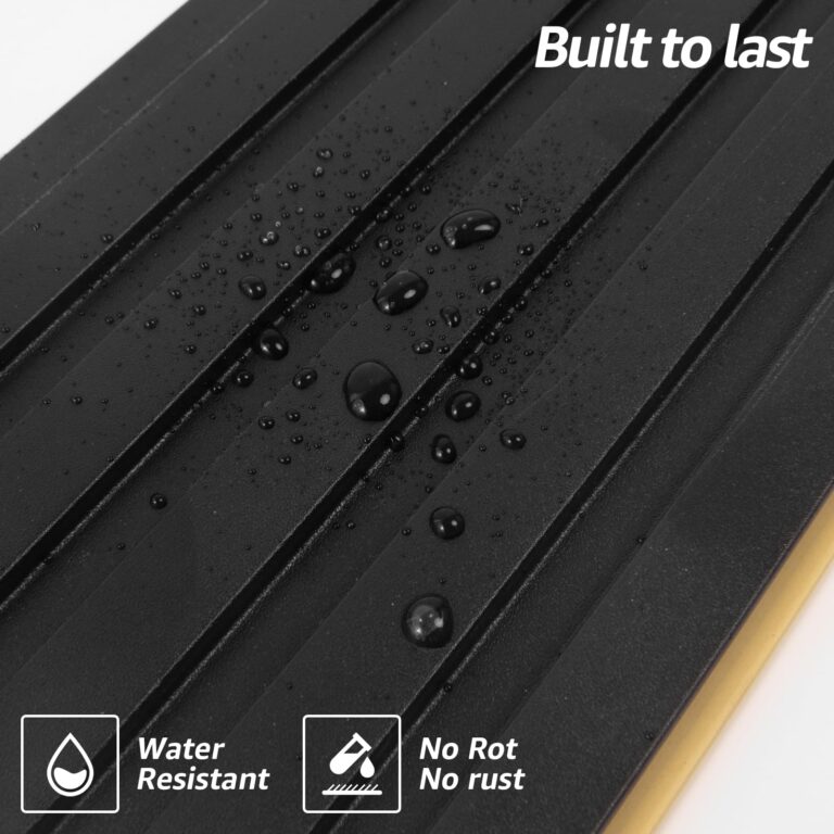 Art3d WPC Wainscoting Panels, 16-Pack 48 x 6 Inch 3D Wall Accents for Interior Wall Decor, Living Room, Bedroom, Black - Image 3