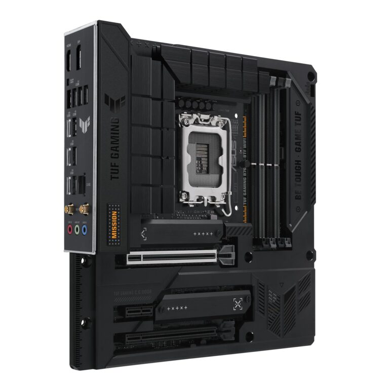 TUF Gaming B760M-BTF WiFi Intel B760 (LGA 1700) mATX Motherboard with DDR5, PCIe 5.0, 3X PCIe 4.0 M.2 Slots, 12+1 DrMOS, Wi-Fi 6, 2.5Gb LAN, DP, HDMI, USB 3.2 Gen 2x2 Type-C, Hidden Connector Design - Image 14