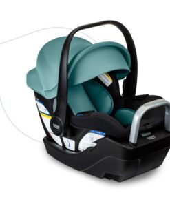 Britax Willow S Infant Car Seat with Alpine Base, ClickTight Technology, Rear Facing Car Seat with RightSize System, Jade Onyx