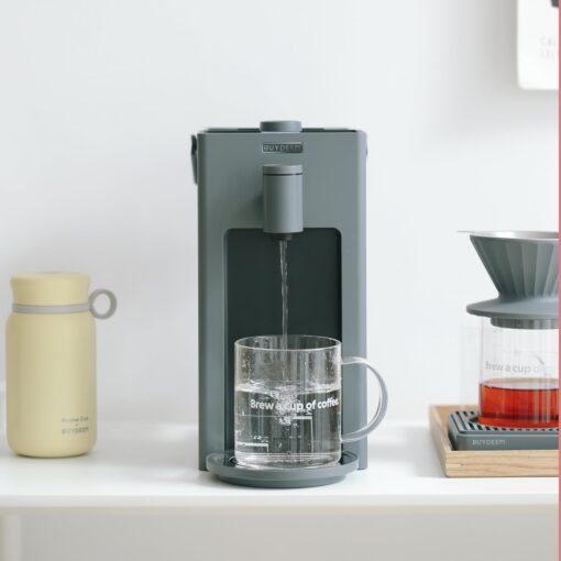 BUYDEEM S9023 Instant Hot Water Dispenser, Countertop Water Boiler & Warmer for Tea, Coffee and Baby Formula, Adjustable 8 Temperatures & 5 Water Outputs, 3L Water Tank(102oz), Dark Gray - Image 4