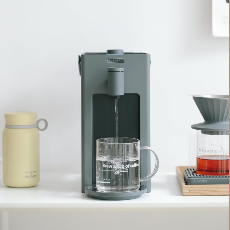 BUYDEEM S9023 Instant Hot Water Dispenser, Countertop Water Boiler & Warmer for Tea, Coffee and Baby Formula, Adjustable 8 Temperatures & 5 Water Outputs, 3L Water Tank(102oz), Dark Gray - Image 4