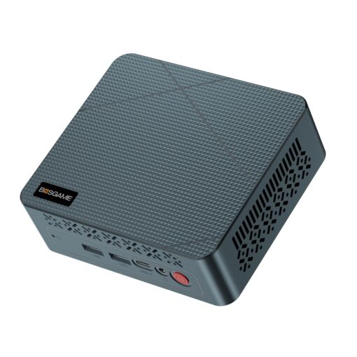 BOSGAME E2 Mini PC Desktop Computers, AMD Ryzen 5 3550H, 16GB DDR4, 512GB SSD, Win 11 Pro, 4K Triple Display, Type-C/USB3.2, RJ45/Wi-Fi 5/BT 5.0, Compact Silent PC for Office, Streaming, Home Theater