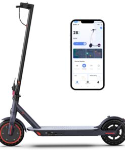 Electric Scooter 8.5" Solid Tires 350W Motor 10.5Ah Battery Up to 23 Miles Range 19 Mph Speed Portable Folding Commuting Scooter Double Braking System, Max Load 264Ibs
