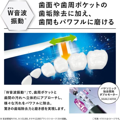 Panasonic EW-DP56 Doltz High Grade Model with Bluetooth Electric Toothbrush AC100-240V Shipped from Japan Released in 2022 (Safety Pink) - Image 2