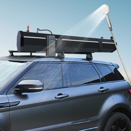 Pressurized Water Tank,Roof Rack Shower Solar Car Shower,7.9 Gal/30L,Roof Rack Water Tank Off-Road Vehicles,Pick-Up Trucks,SUV,Mounts to Roof Racks