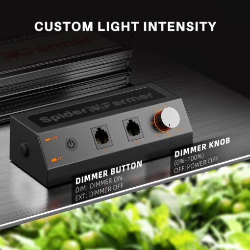 Spider Farmer 2024 New SF2000 LED Grow Light 2x4 with Samsung LM301H EVO High Efficiency & Dimmable Lighting, Full-Spectrum Commercial Plant Lights - Image 6