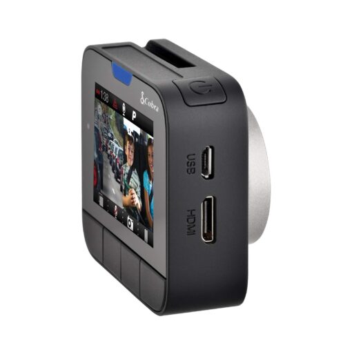 Cobra Dash Camera DASH2316D - 1080p Full HD Front Cam and 720p HD Rear Cam, 16GB MicroSD Included, iRadar Bluetooth Connectivity, Loop Recording, G-Sensor Auto Accident Detection, 2 Inch Screen, Black - Image 8