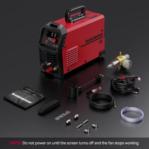 ARCCAPTAIN 55A Plasma Cutter, Large LED Display, Non-Touch Pilot ARC Plasma Cutting Machine, 110/220V Dual Voltage IGBT Inverter, 1/2" Clean Cut, Post Flow, 2T/4T, for Beginners DIY - Image 2