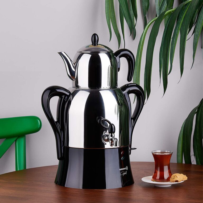 korkmaz Caykolik A341 Samovar Stainless Steel Electric Turkish Tea Maker Tea Machine 220v EU Plug - Image 2