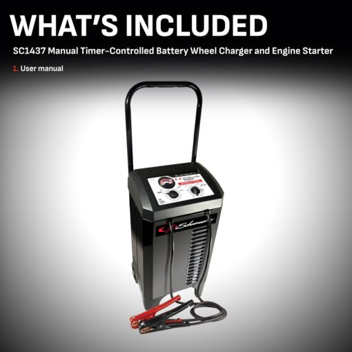 Schumacher Electric Manual Battery Charger & Engine Starter - 12V, 150A with 25A Boost - Heavy Duty Jump Starter & Charger for Standard, AGM, Gel & Deep-Cycle Batteries - 6-Foot Output Cables SC1437 - Image 6