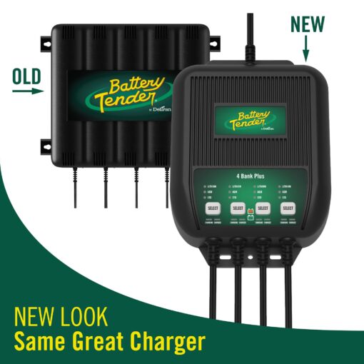Battery Tender Plus 4 Bank Multibank Charger - 5 AMP (1.25 AMPs Per Bank) - Smart 12V Multi Battery Charger and Maintainer for Standard, AGM, and Lithium LiFePO4-022-0148-DL-WH - Image 6