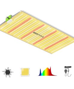 BESTVA 2025 Upgraded BP2000 LED Grow Light with High Yield Diodes & Dimmable Full Spectrum Plant Light for Indoor Plants Seedling Veg and Bloom Grow Lamp for 4x2/3x3 Grow Tent