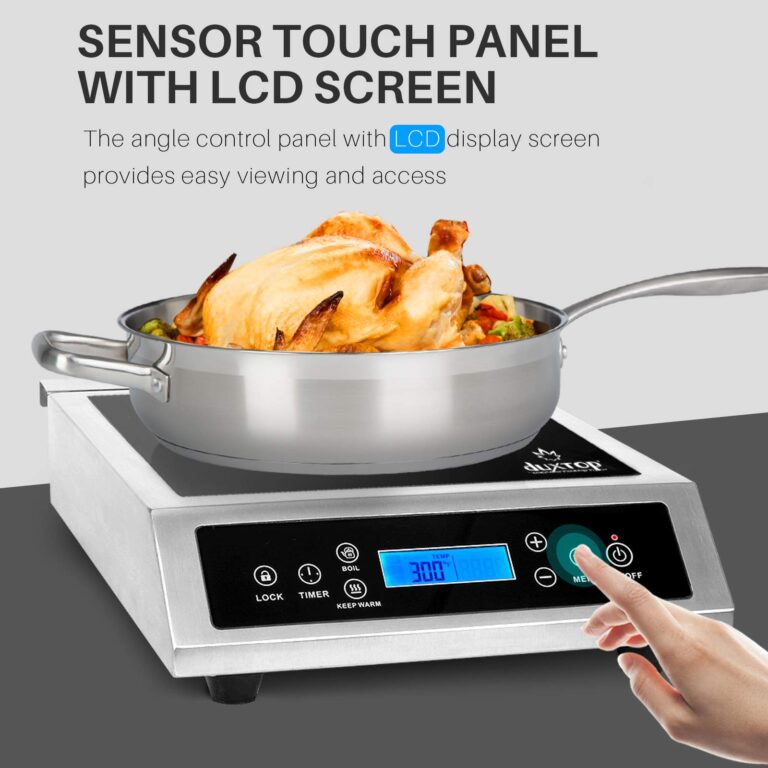 Duxtop Professional Portable Induction Cooktop, Commercial Range Countertop Burner, 1800 Watts Induction Burner with Sensor Touch and LCD Screen, P961LS/BT-C35-D, Silver/Black - Image 5