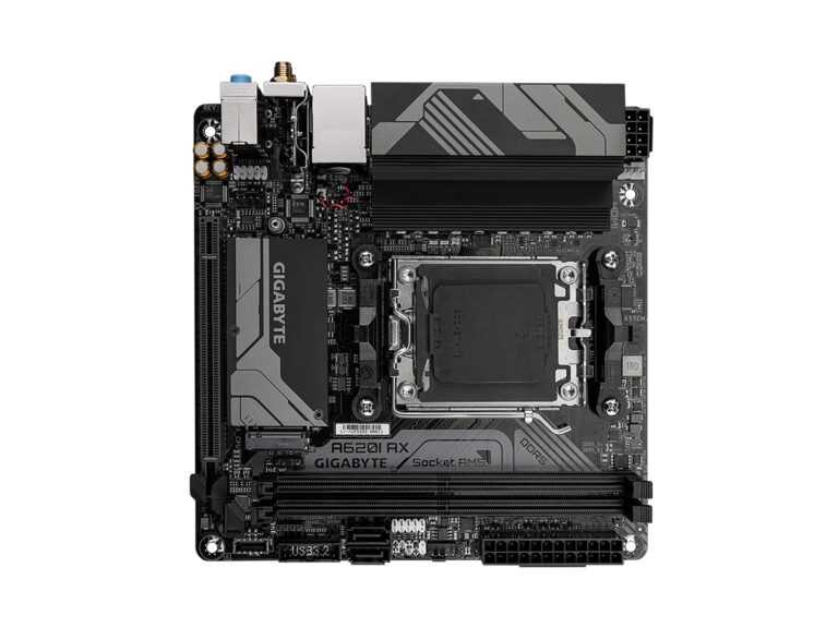 GIGABYTE A620I AX (AM5/ LGA 1718/ AMD/ A620/ Mini-ITX/ 5-Year Warranty/ DDR5/ Single M.2/ PCIe 4.0/ USB 3.2 Gen1 Type-C/Realtek Wi-Fi 6E/ Realtek 2.5GbE/ Q-Flash Plus/PCIe EZ-Latch/Motherboard) - Image 4