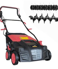 Thunderbay 2-in-1 Electric Dethatcher and Scarifier w/Grass Collection Bag 16-Inch 15-Amp Lawn Mowers Walk-Behind Corded Lawnmower