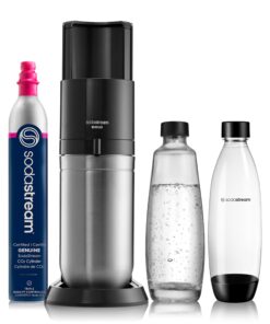 SodaStream E-Duo Sparkling Water Maker (Black) with CO2 and Carbonating Bottle