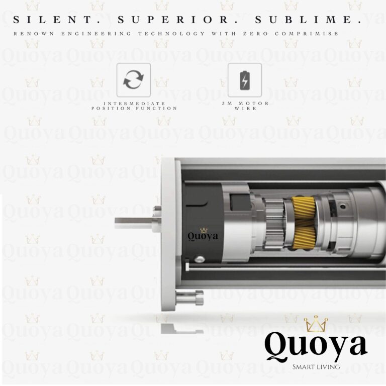 Quoya QL500 Smart Curtains System, Electric Curtain Track with Automated Rail【Motorized and Adjustable Tracks/Rod/Pole (up to 5 metres / 196 inches)】【Motor compatible with Alexa】 - Image 6