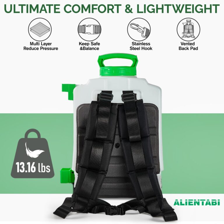 ALIENTABI Backpack Sprayer 4 Gallon, 2.6Ah- Lithium Battery Powered for Weeding, Spraying, Cleaning - Image 5