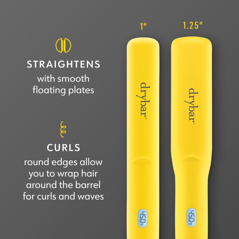 Drybar The Tress Press Straightening Iron 1.25" | Wider Size for Faster Styling | Ionic Technology for Smooth, Shiny Hair | Straighten or Wrap Around Barrel to Create Curls, Waves, or Sleek Styles - Image 4