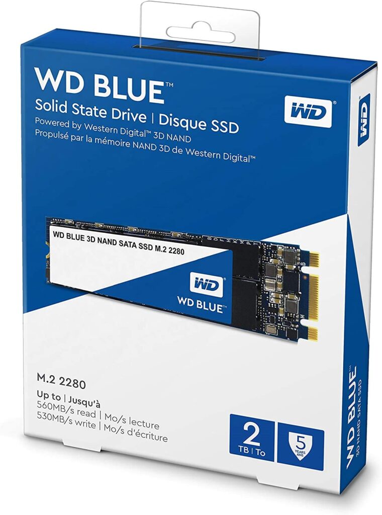 Western Digital 2TB WD Blue 3D NAND Internal PC SSD - SATA III 6 Gb/s, M.2 2280, Up to 560 MB/s - WDS200T2B0B - Image 5