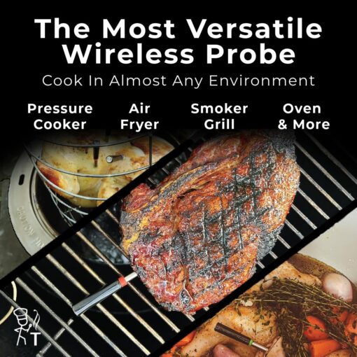 Tappecue AirProbe Deluxe Bundle - Smart WiFi and Wireless Meat Thermometer for Cooking, Internet Enabled Cloud Storage & Alarm, Works with Android & iOS Apps - Image 7