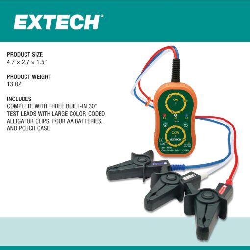 Extech PRT200 Non-Contact Phase Sequence Tester - Image 2