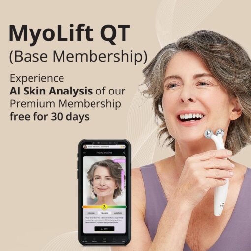 7E Wellness MyoLift QT Microcurrent Facial Device with Smart Current Technology and Smartphone App - Portable Skin Care Tools, Instant Face Lift, Anti Aging, Skin Tightening - Up to 400 Microamps - Image 9