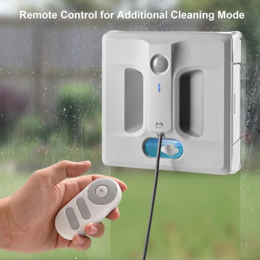 HUTT Auto Window Cleaning Robot A1, Upgraded 4 Water Spray & 6000PA High Suction Power Window Cleaner with Laser Sensor Detection, Perfect for High-Rise Windows, Tiles and Glass (A1) - Image 7