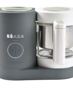 BEABA Babycook Neo Baby Food Maker | Non-Toxic Glass & Stainless Steel | Trusted by Celebrity Moms | Sustainable Baby Food Processor | Global Leader| 34 Servings in 20 Mins, Mineral