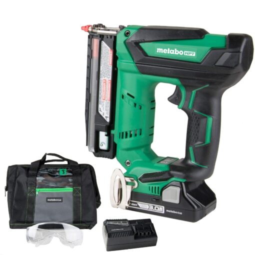 Metabo HPT Cordless Pin Nailer Kit, 18V, 23 Gauge, 5/8" up to 1-3/8" Pin Nails, 3000 Nails Per Charge, Compact 3.0 Ah Lithium Ion Battery, Lifetime Tool Warranty (NP18DSAL)