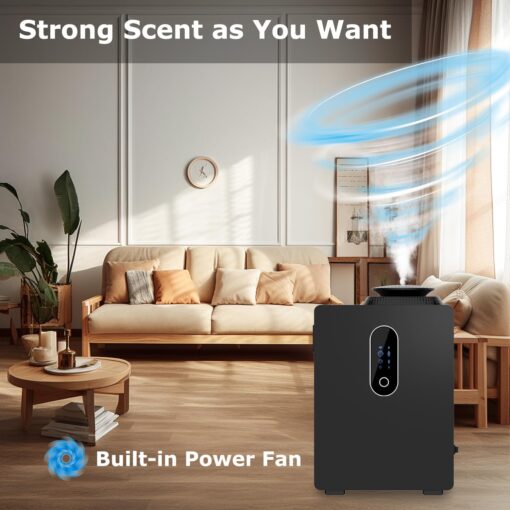 2025 Upgraded HVAC Scent Diffuser Machine 1000ML, Scent Air Machine with WiFi for Home, Hotel Diffuser Coverage 6000 Sq.Ft, Waterless Cold Air Aromatherapy Essential Oil Diffuser for Large Room - Image 3