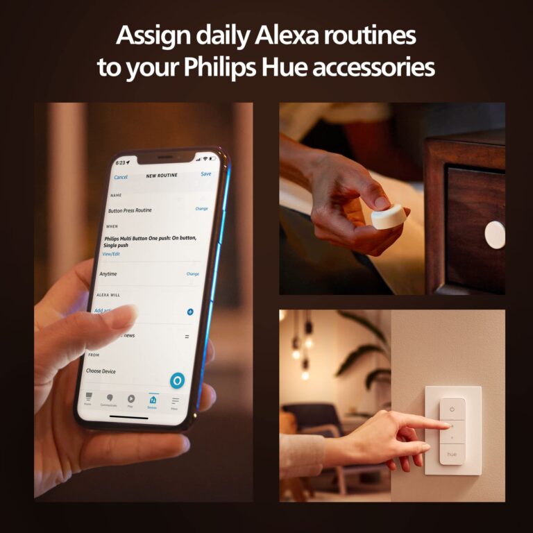 Philips Hue Gradient Signe Table Lamp, Compatible with Alexa & Smart Dimmer Switch with Remote, White - 1 Pack - Image 3