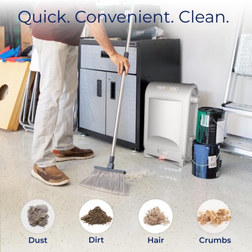 EyeVac Pro Touchless Vacuum Automatic Dustpan - Ultra Fast & Powerful - Great for Sweeping Salon Pet Hair Food Dirt Kitchen, Corded Canister Vacuum, Bagless, Automatic Sensors, 1400 Watt (Silver) - Image 5