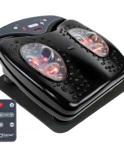 Daiwa Felicity Foot Vibe Pro Massager with Heat - Electric Foot Massagers for Plantar Fasciitis, Circulation, & Neuropathy - Multi Function Shiatsu Calf, Thigh & Leg Massage, FSA/HSA Eligible
