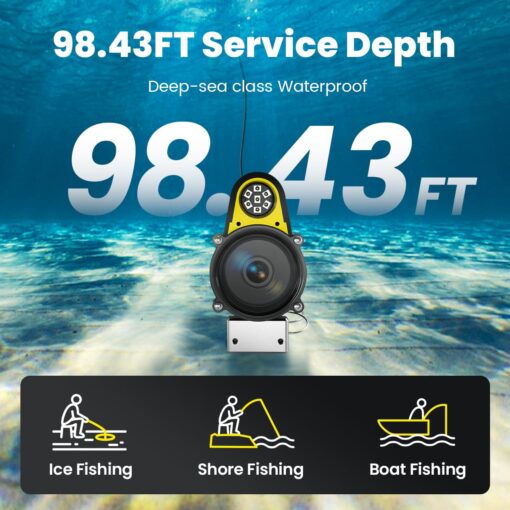 Chasing Canfish CF1 Underwater Fishing Camera Kit,1080P Full HD Portable Video Fish Finder,APP Remote Control Real-time Observation,Fishing Camera - Image 4