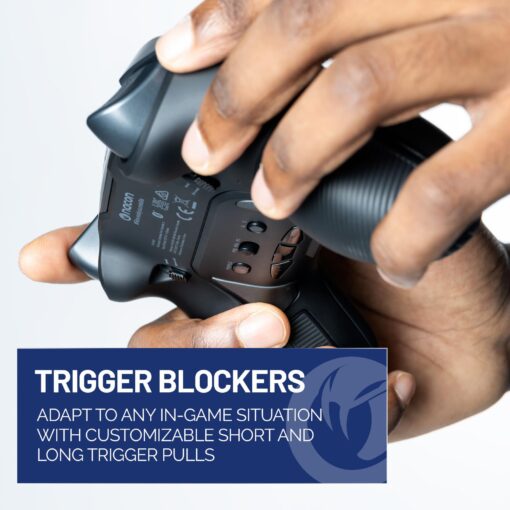 NACON Revolution 5 Pro Officially Licensed PlayStation Wireless Gaming Controller for PS5 / PS4 / PC - Hall Effect, Trigger Stops, Mappable Buttons, Bluetooth Audio - Triple Black - Image 7