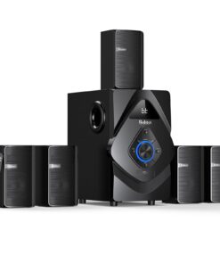 Bobtot 5.1 Surround Sound System, Wireless Rear Satellite Speakers with 800W 6.5inch Subwoofer Home Theater System with HDMI Optical Bluetooth ARC Input