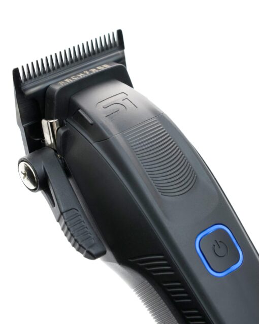 Supreme Trimmer Recharge Clipper - Professional Hair Clipper with 2 Removable Batteries, Brushless Motor, Smart Charge Stand, USB-C Charge & DLC Blades Barbers | STC779 - Image 3