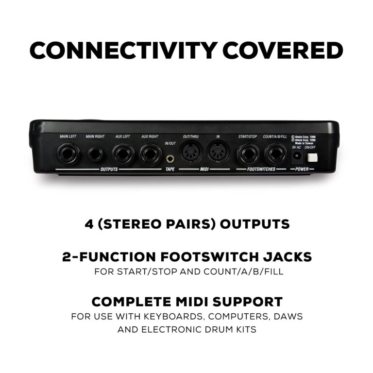 Alesis SR-16 - Studio-Grade Standalone Drum Machine With On-Board Sound Library, Performance Driven I/O and In-Built Effects - Image 3