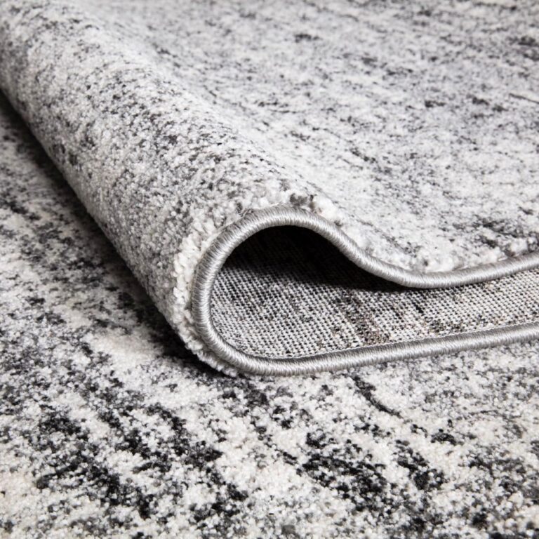 Keen Home Design Area Rugs - 9x12 Non-Shedding, Abstract Rugs for Kitchen, Living Room, Bedroom, Dining Room, Entryway - Size: 9'2" x 11'11", Abstract Cream/Grey - Image 5