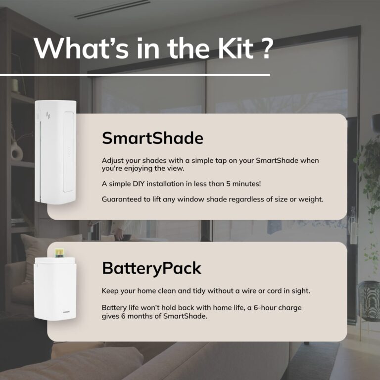 RYSE SmartShade + BatteryPack | Smart Home Smart Shades with Remote | Turn Your Current Shades into SmartShades | Smart Home Smart Blinds Motorized Window Shades (SmartShade + Wireless Battery Pack) - Image 3